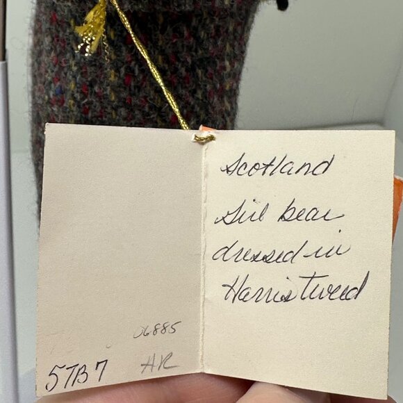 Raebhat Originals Isla Bear 13in Harris Tweed Doll Scotland Collectible Vtg 1982 - Picture 5 of 16